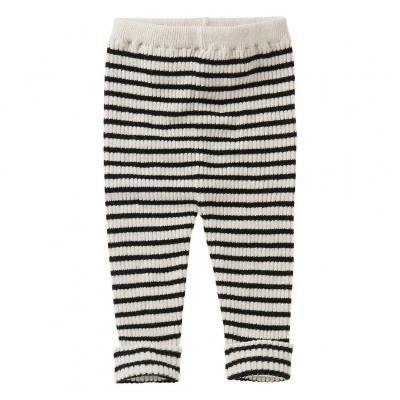 20AW Baby Rib Knit Pants stripes Black&white