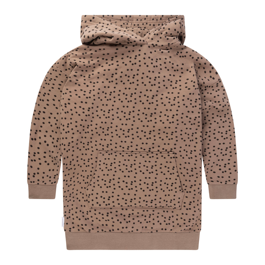 AW24 Dress Hoodie Greige Dot