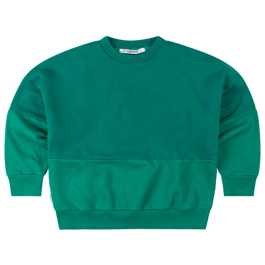 AW23 Duo Oversized Sweater Ultramarine Green Deep Green