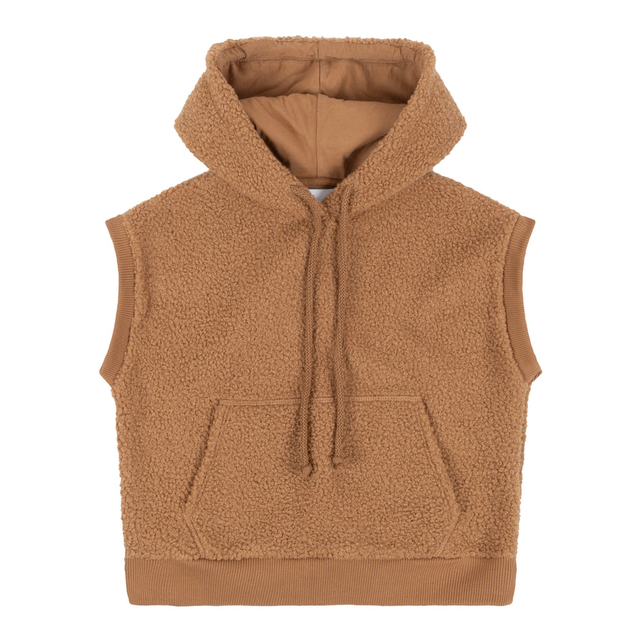 AW24 Sleeveless Hoodie Khaki