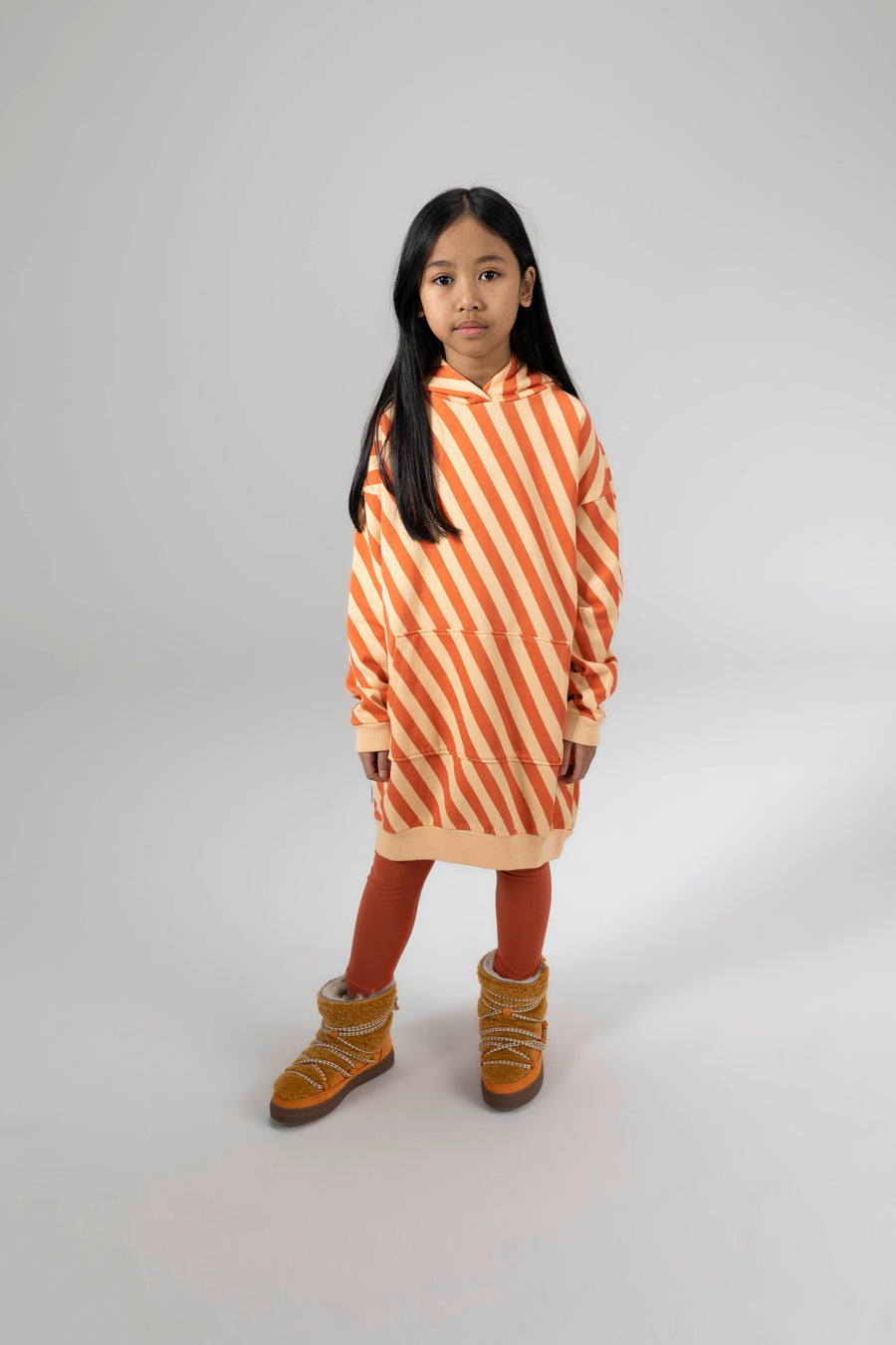 AW23 Hoody Dress Mecca Stripe