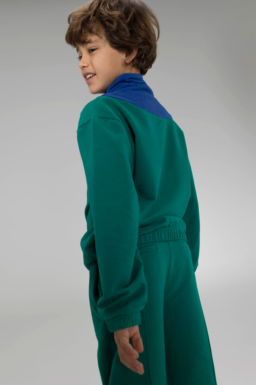 AW23 Zipper Sweater Surf The Web Ultramarine Green