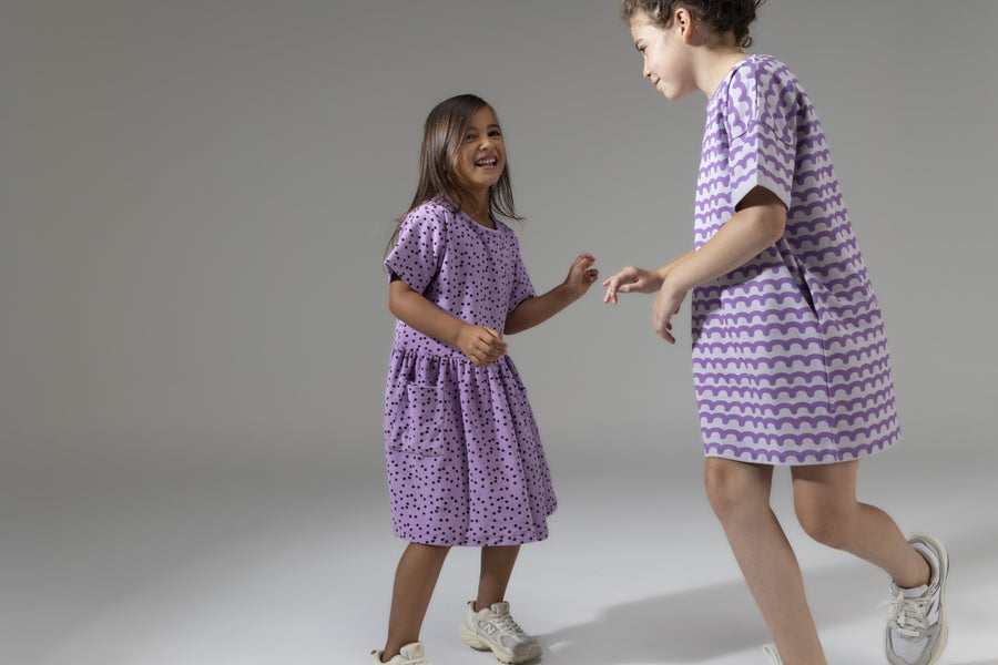 SS24 Dress Violet Dot