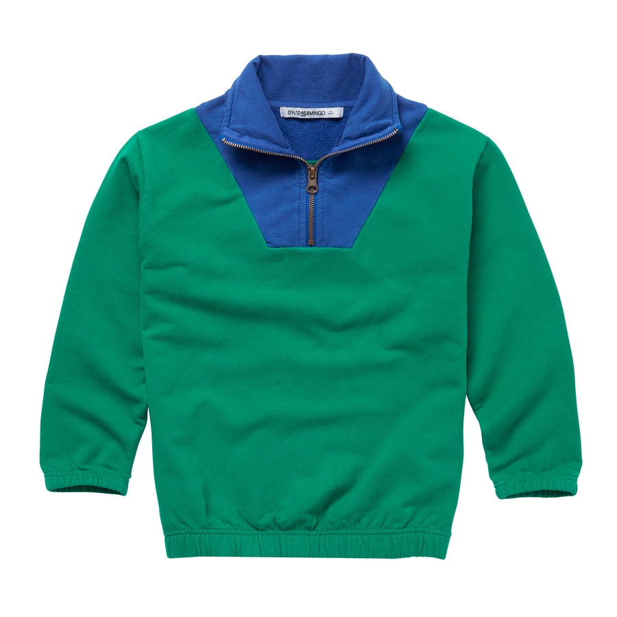 AW23 Zipper Sweater Surf The Web Ultramarine Green