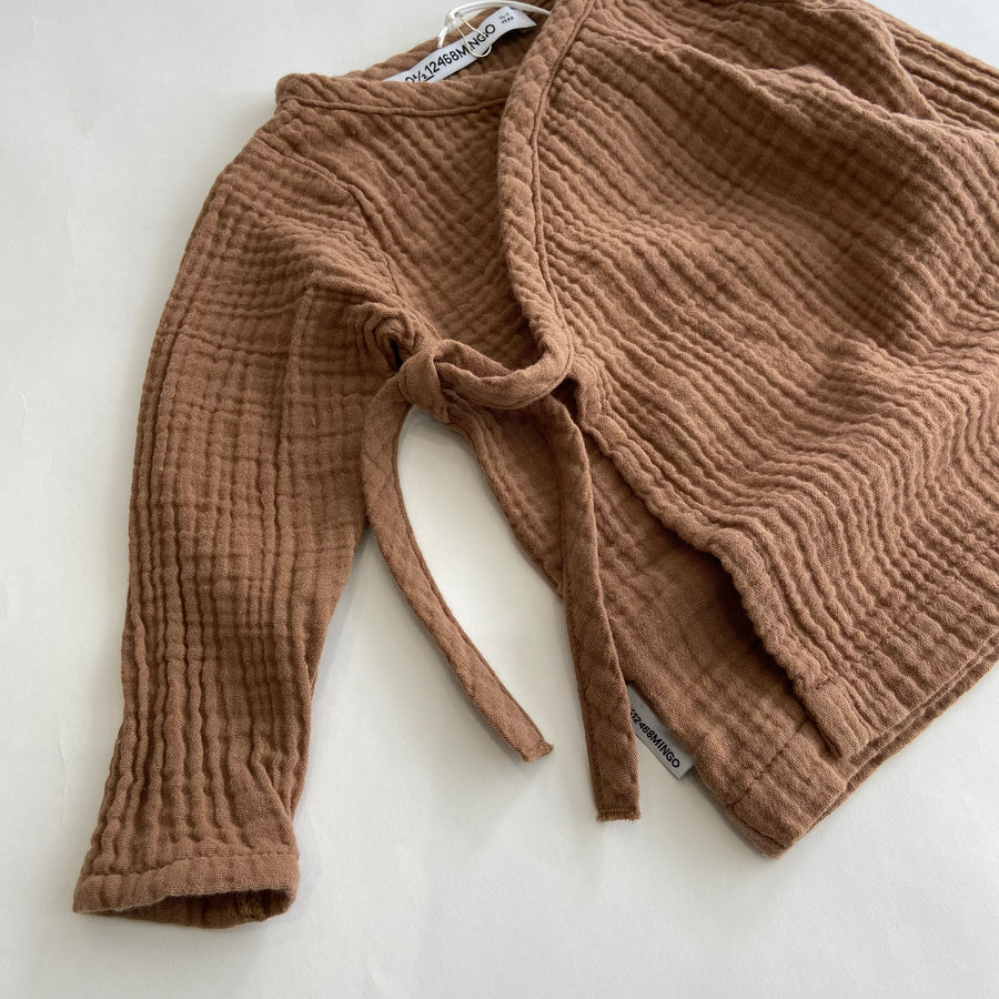 SS21 Wrap top Warm Earth