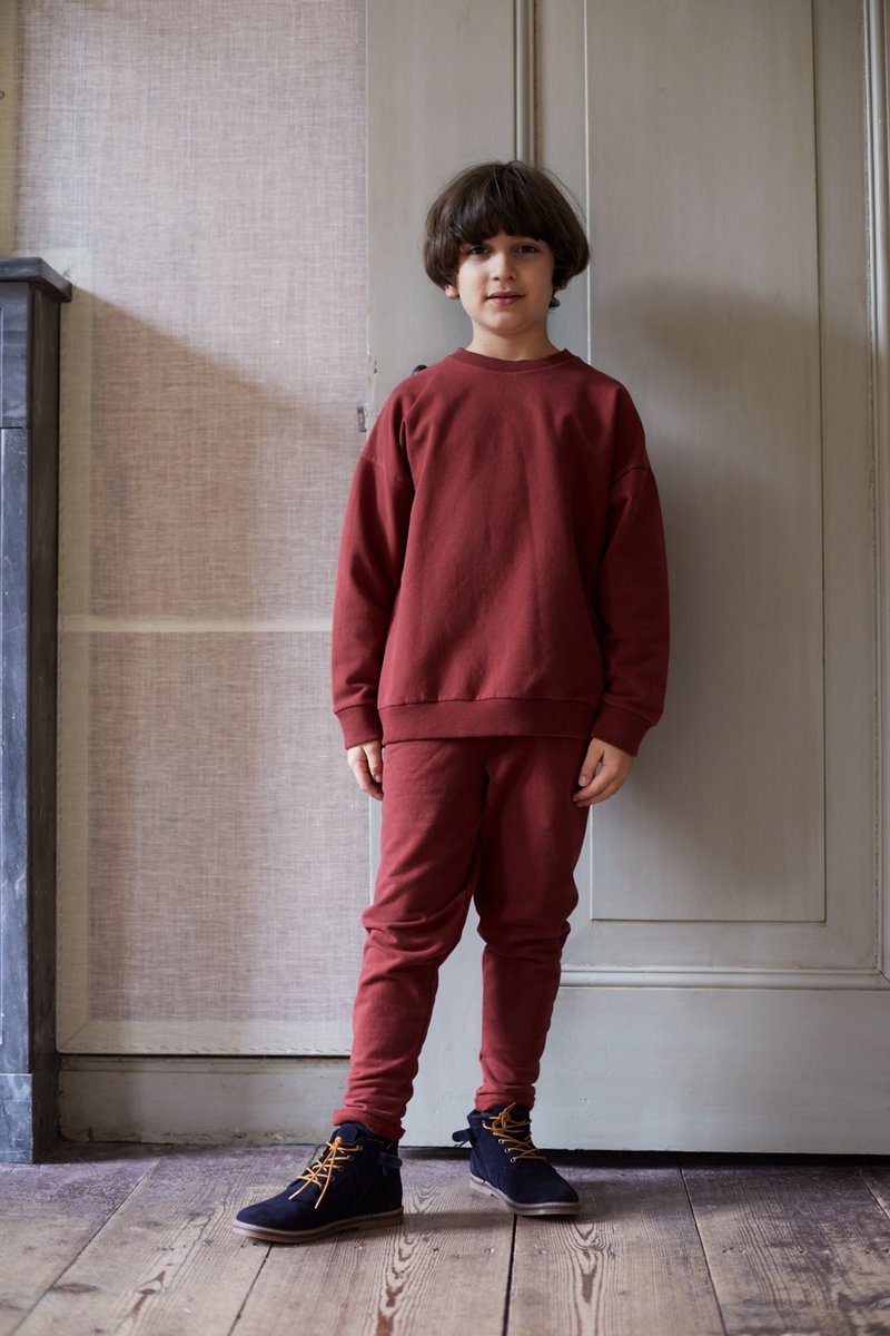 AW21  Cropped Chino Brick Red 1−2Y