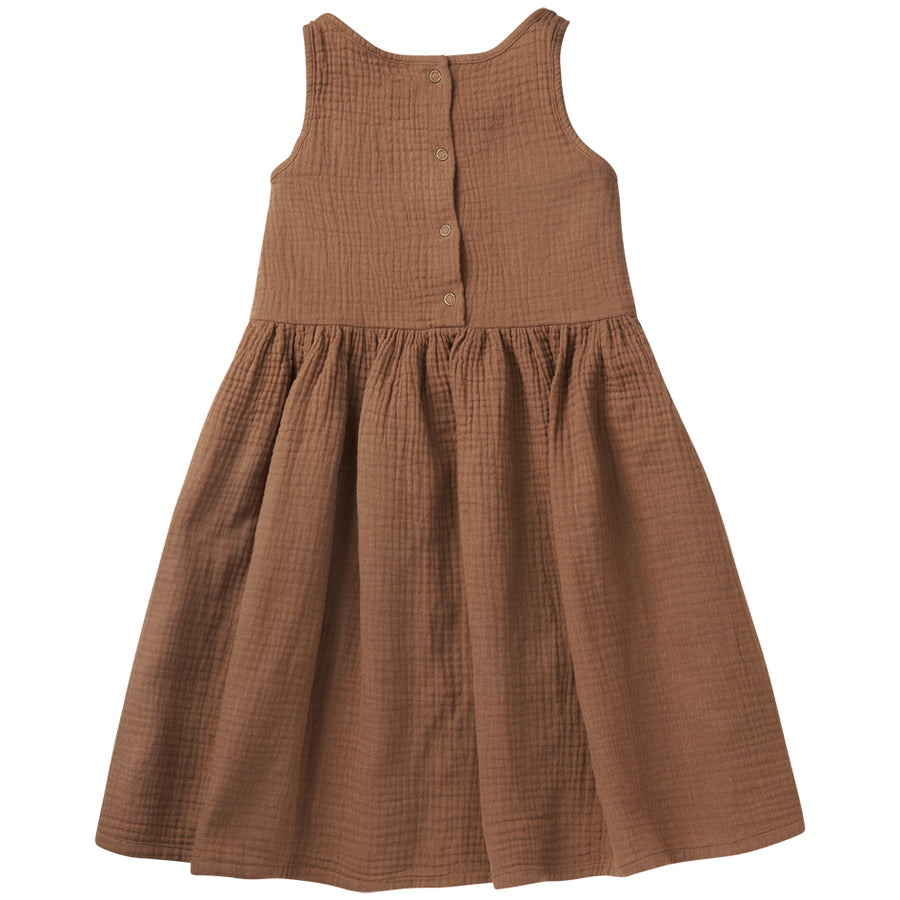SS21 Muslin Dress Warm Earth