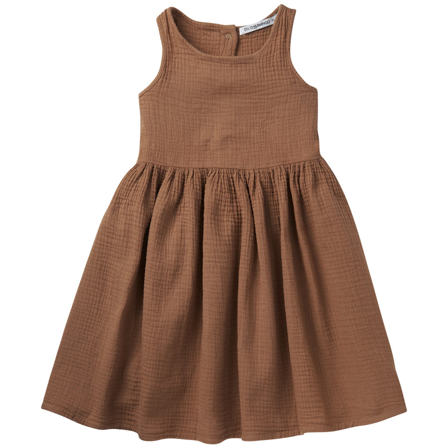 SS21 Muslin Dress Warm Earth