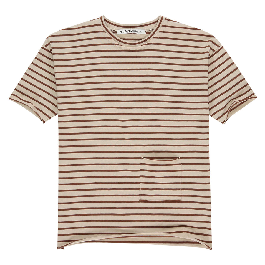 SS22 T-shirt Stripe Baobab 0-1/2y、1/2-1y