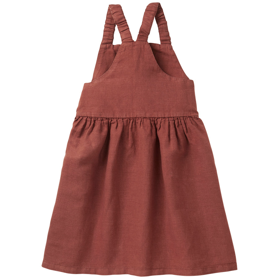 SS21 Linen Pinafore Dress Sienna Rose