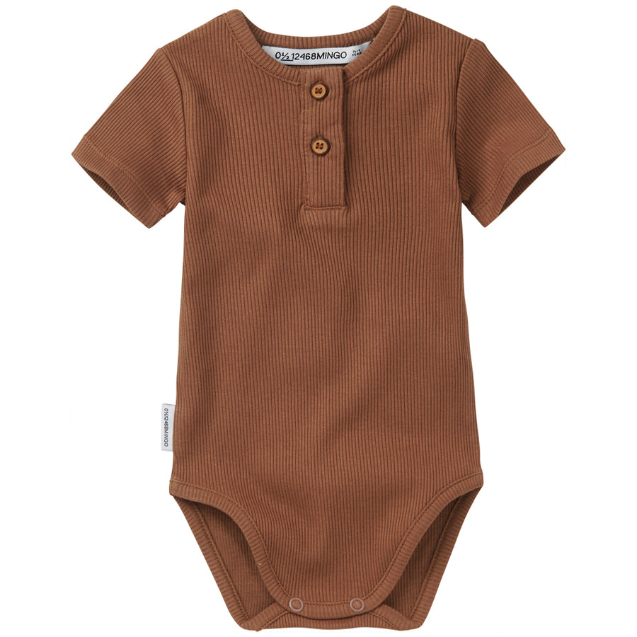 SS21 Rib Bodysuit Warm Earth