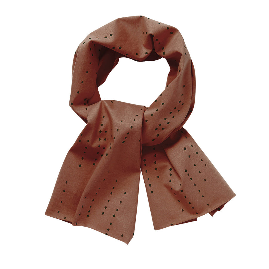 AW21 Scarf Dewdrops Burnished leather