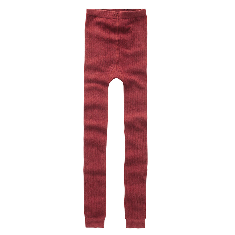 AW21 Sockless Tights Brick Red