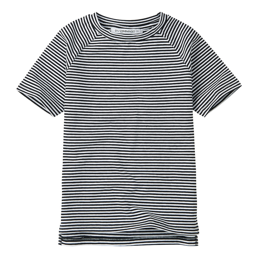 Basics T-shirts B/W stripe  1/2-1Y