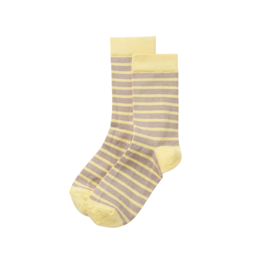 SS23 Socks Bi-Color Lemon / Mushroom