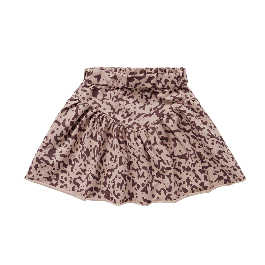 AW22 SKIRT SPECKLE ROSE GREY