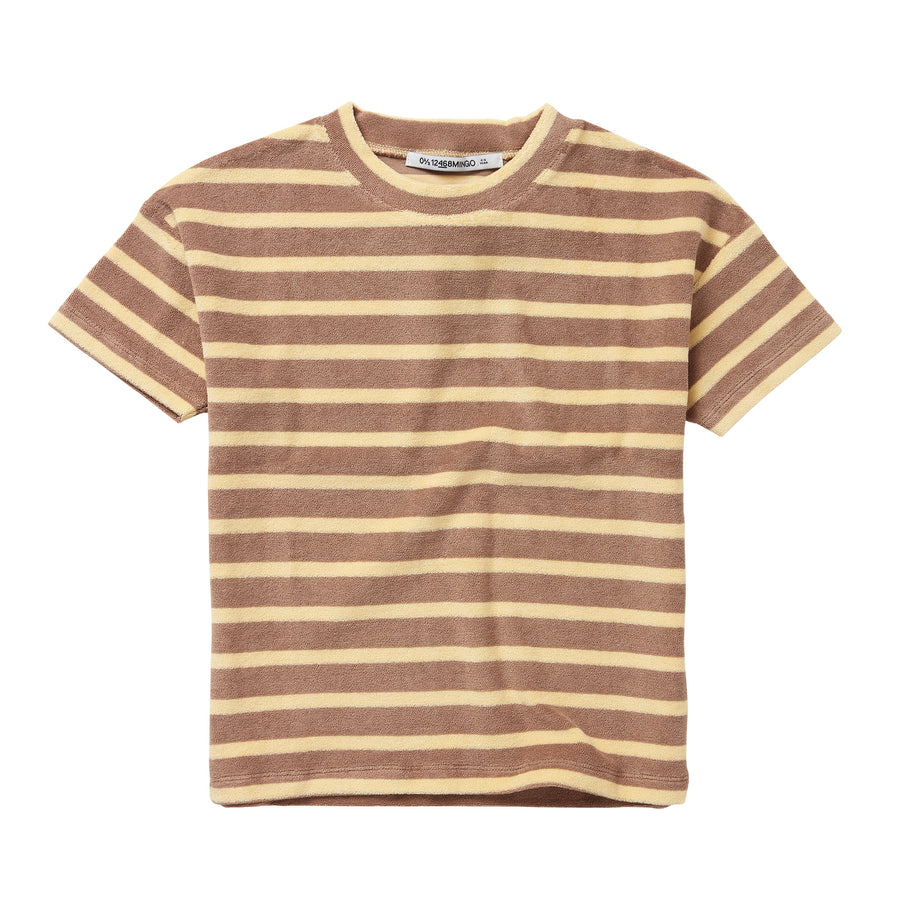 SS23 T-Shirt Toweling Mushroom Stripes